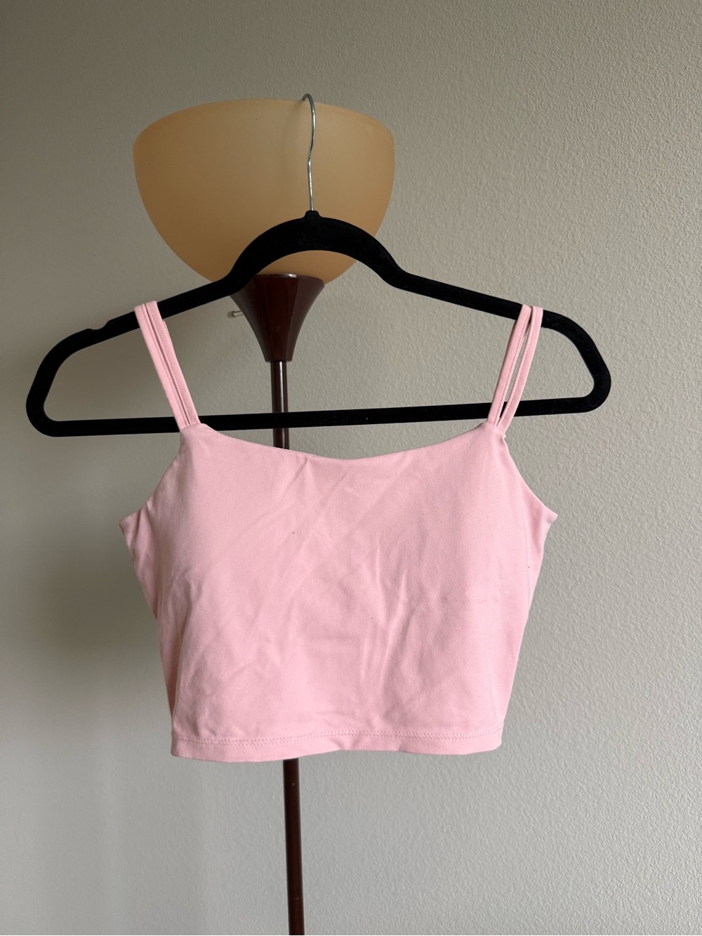 Halara Pink Twist Back Workout Tank Top Crop